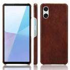 For Sony Xperia 10 VI Litchi Texture Back Cover Phone Case(Brown) - 1