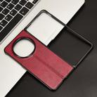 For OPPO Find N5 Cow Pattern Sewing Back Cover Phone Case(Red) - 2