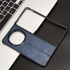 For OPPO Find N5 Cow Pattern Sewing Back Cover Phone Case(Blue) - 2
