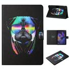 For Samsung Galaxy Tab A9+ Colored Drawing Horizontal Flip PU Tablet Case with Sleep / Wake-up Function(Eye Dog) - 1