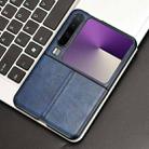 For Huawei Pura X Cow Pattern Sewing Back Cover Phone Case(Blue) - 2