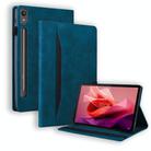 For Lenovo Tab P12 12.7 Splicing Shockproof Leather Tablet Case(Blue) - 1