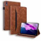 For Lenovo Tab M10 5G Splicing Shockproof Leather Tablet Case(Brown) - 1