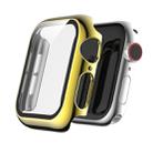 For Apple Watch Series 5 & 4 40mm Full Coverage Plating Glass Case(Gold) - 1