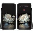 For LG K41s / K51s Crystal Texture Colored Drawing Leather Phone Case(Crystal Peony) - 1