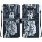 For LG Stylo 6 / K71 Crystal Texture Colored Drawing Leather Phone Case(Cat Tiger Reflection) - 1