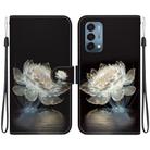 For OnePlus Nord N200 5G Crystal Texture Colored Drawing Leather Phone Case(Crystal Peony) - 1