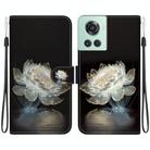 For OnePlus 10R / Ace Crystal Texture Colored Drawing Leather Phone Case(Crystal Peony) - 1