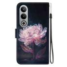 For OnePlus Nord CE4 5G Crystal Texture Colored Drawing Leather Phone Case(Purple Peony) - 3