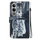 For OnePlus Nord CE4 5G Crystal Texture Colored Drawing Leather Phone Case(Cat Tiger Reflection) - 3