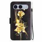 For OnePlus Nord 4 Crystal Texture Colored Drawing Leather Phone Case(Gold Butterfly Rose) - 3