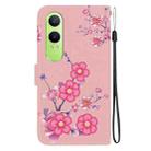 For OnePlus Nord CE4 Lite Crystal Texture Colored Drawing Leather Phone Case(Cherry Blossoms) - 3