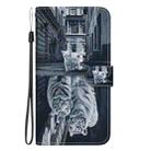 For OnePlus 13 Crystal Texture Colored Drawing Leather Phone Case(Cat Tiger Reflection) - 2