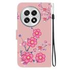 For OnePlus 13 Crystal Texture Colored Drawing Leather Phone Case(Cherry Blossoms) - 3