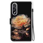 For OnePlus Ace 5 Ultra / Nord 5 5G Crystal Texture Colored Drawing Leather Phone Case(Gold Peony) - 3