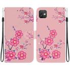 For Wiko Y82 Crystal Texture Colored Drawing Leather Phone Case(Cherry Blossoms) - 1