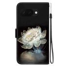 For Google Pixel 9a Crystal Texture Colored Drawing Leather Phone Case(Crystal Peony) - 3