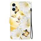 For Sony Xperia 10 VI Crystal Texture Colored Drawing Leather Phone Case(Gold Butterfly Epiphyllum) - 3