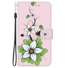 For Sony Xperia 10 VI Crystal Texture Colored Drawing Leather Phone Case(Lily) - 2