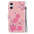 For Sony Xperia 10 VI Crystal Texture Colored Drawing Leather Phone Case(Cherry Blossoms) - 3