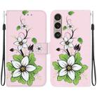 For Sony Xperia 1 VI Crystal Texture Colored Drawing Leather Phone Case(Lily) - 1