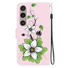 For Sony Xperia 1 VI Crystal Texture Colored Drawing Leather Phone Case(Lily) - 3