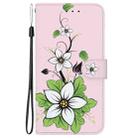 For Sony Xperia 5 VI Crystal Texture Colored Drawing Leather Phone Case(Lily) - 2