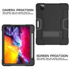 For iPad Pro 12.9 2021 / 2020 / 2019 Contrast Color Silicone + PC Protective Tablet Case with Holder(Black) - 4