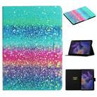 For Samsung Galaxy Tab A9+ Colored Drawing Pattern Horizontal Flip PU Tablet Case with Sleep / Wake-up Function(Colored Sand) - 1