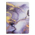 For Samsung Galaxy Tab A9 Marble Pattern Smart PU Tablet Case with Sleep / Wake-up Function(Purple) - 2
