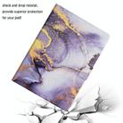 For Samsung Galaxy Tab A9 Marble Pattern Smart PU Tablet Case with Sleep / Wake-up Function(Purple) - 5