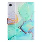 For Samsung Galaxy Tab A9 Marble Pattern Smart PU Tablet Case with Sleep / Wake-up Function(Green) - 3
