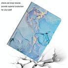For Samsung Galaxy Tab A9 Marble Pattern Smart PU Tablet Case with Sleep / Wake-up Function(Blue) - 5