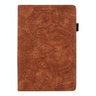 For Lenovo Tab K10C / E10 Calf Texture Embossed Leather Tablet Case(Brown) - 2
