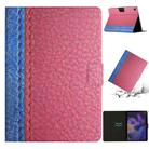 For Samsung Galaxy Tab A9+ Stitching Solid Color Smart PU Tablet Case with Sleep / Wake-up Function(Rose Red) - 1
