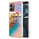 For Motorola Moto G14 Electroplating IMD TPU Phone Case(Dream Butterfly) - 1