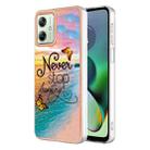 For Motorola Moto G54 Electroplating IMD TPU Phone Case(Dream Butterfly) - 1