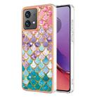 For Motorola Moto G84 Electroplating IMD TPU Phone Case(Colorful Scales) - 1