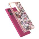 For Motorola Edge 50 Fusion Electroplating IMD TPU Phone Case(Pink Scales) - 3