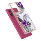 For Motorola Edge 50 Fusion Electroplating IMD TPU Phone Case(Purple Flower) - 3