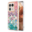 For Motorola Edge 50 Ultra Electroplating IMD TPU Phone Case(Colorful Scales) - 1