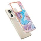 For Motorola Edge 50 Ultra Electroplating IMD TPU Phone Case(Blue Marble) - 3