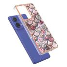 For Motorola Moto G85 Electroplating IMD TPU Phone Case(Pink Scales) - 3