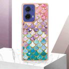 For Motorola Moto G85 Electroplating IMD TPU Phone Case(Colorful Scales) - 2