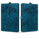 For Amazon Kindle Paperwhite 12th 2024 Cartoon Sakura Cat Embossed Leather Tablet Case(Blue) - 2