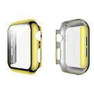 For Apple Watch Series 5 & 4 44mm Electroplated PC Case + Tempered Film Integrated Protective Cover(Gold) - 1