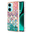 For OnePlus Nord CE3 Electroplating IMD TPU Phone Case(Colorful Scales) - 1