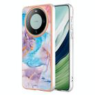 For Huawei Mate 60 Pro Electroplating IMD TPU Phone Case(Blue Marble) - 1