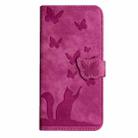 For iPhone 17 Air Butterfly Cat Embossing Flip Leather Phone Case(Pink) - 2