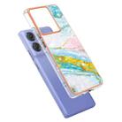 For Motorola Edge 50 Pro Electroplating Marble Dual-side IMD Phone Case(Green 004) - 3